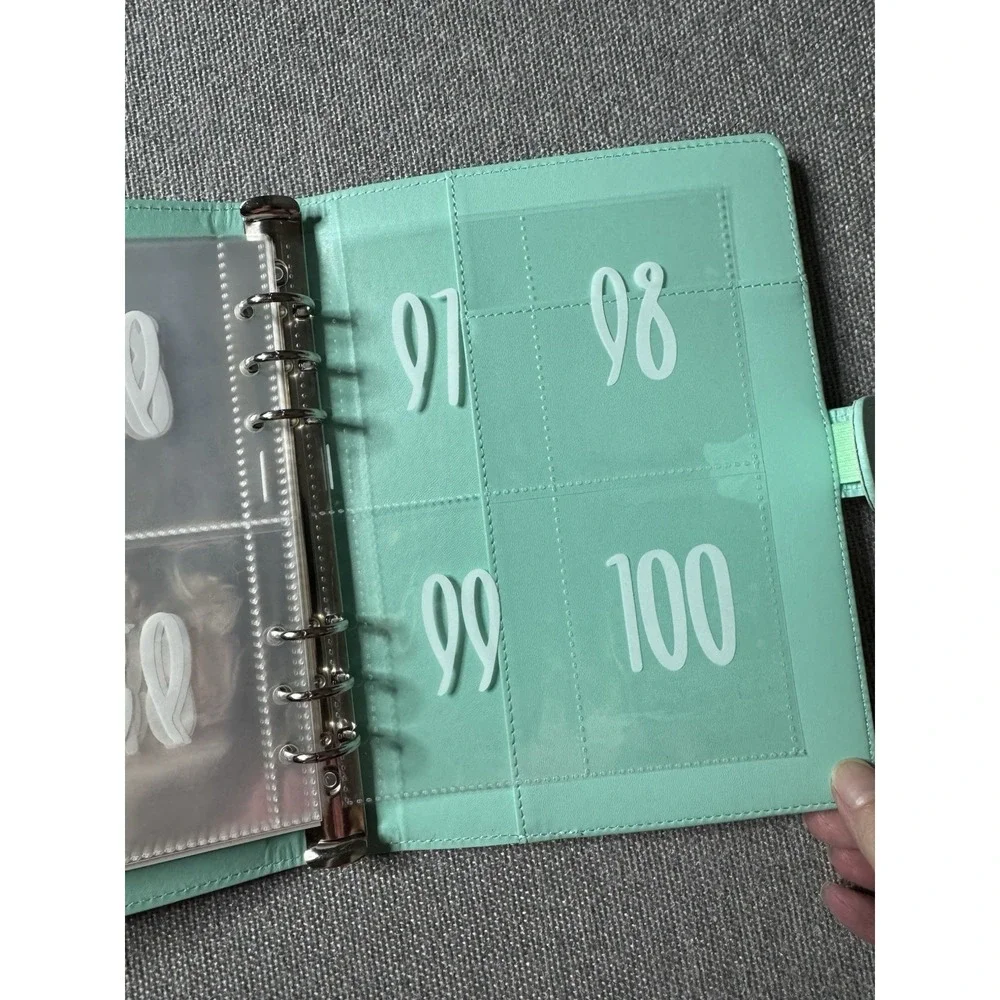 100 Envelopes Money Saving Challenge Binder, Save 5050 Dollars 100 Day Envelope